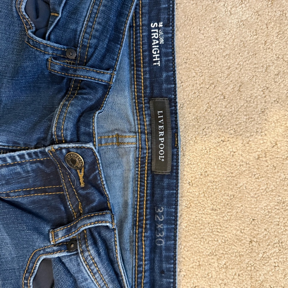 32x30 Liverpool Dark Blue Denim Jeans
